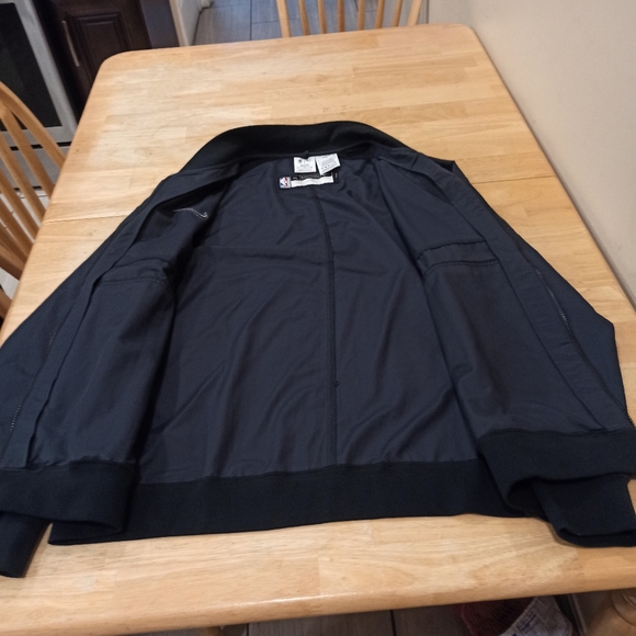 Chicago Bulls, Jacket Mens XL Black Bomber Team Issued Nike Full Zip NBA Logo - Picture 11 of 15